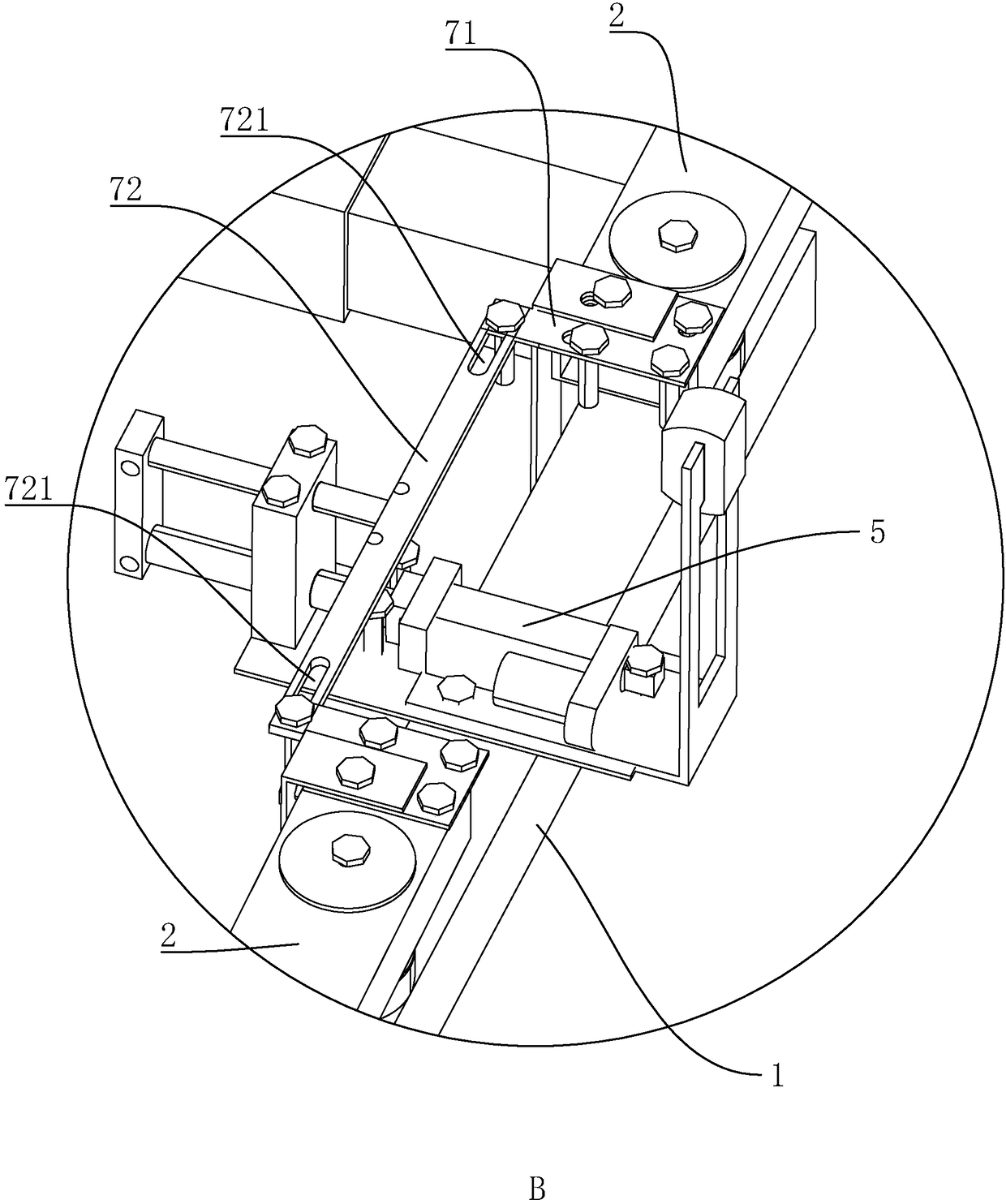 Pavement deflection automatic detection device based on Benkelman beam method