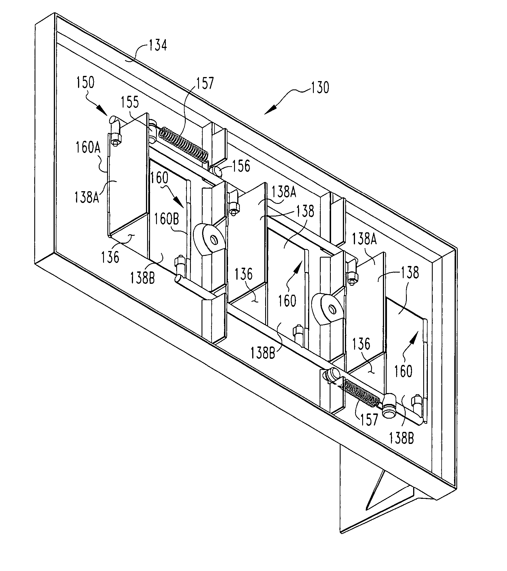 Cathedral door shutter assembly