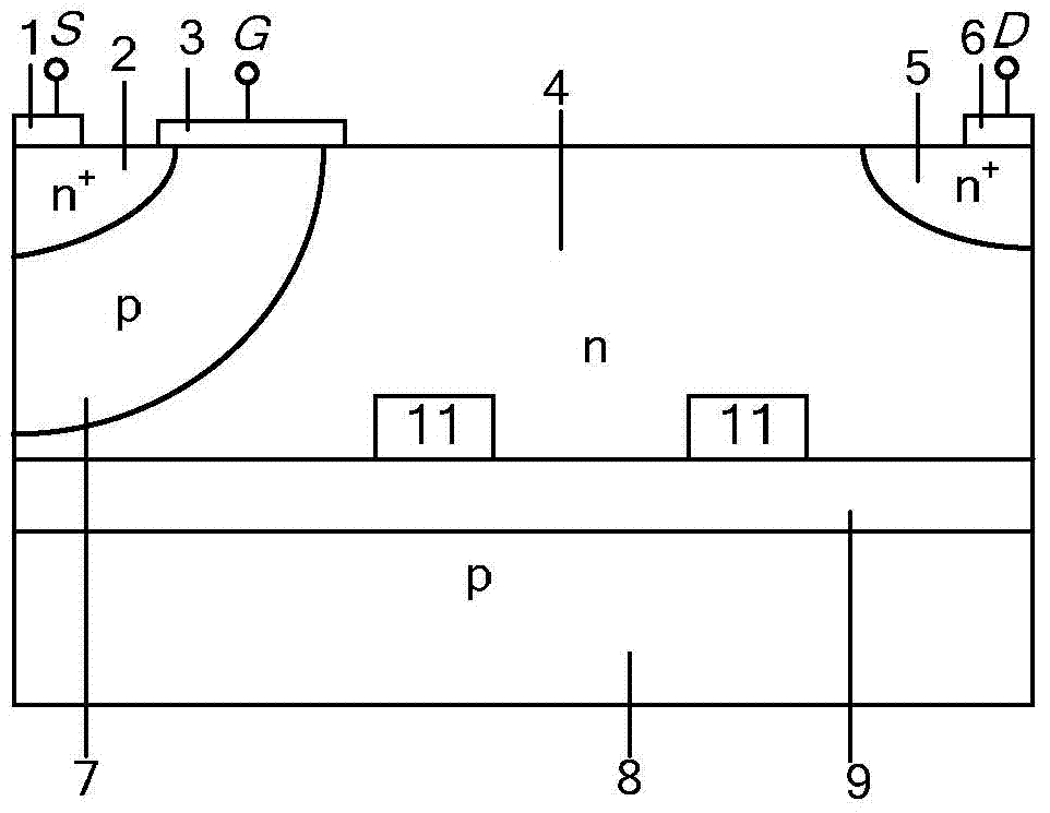 Soi withstand voltage structure and power device based on folded drift region