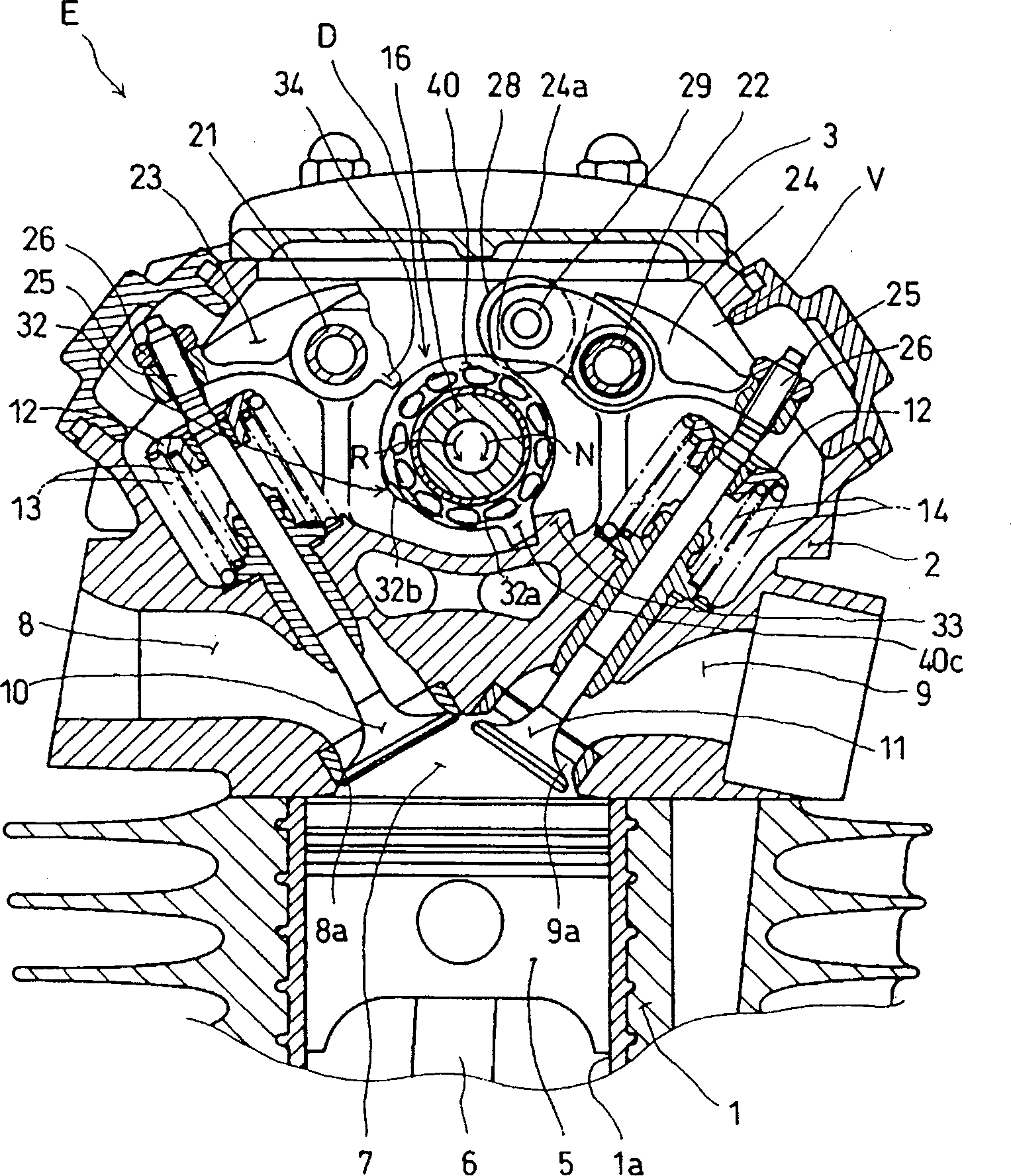 Internal combustion engine starting method and starter