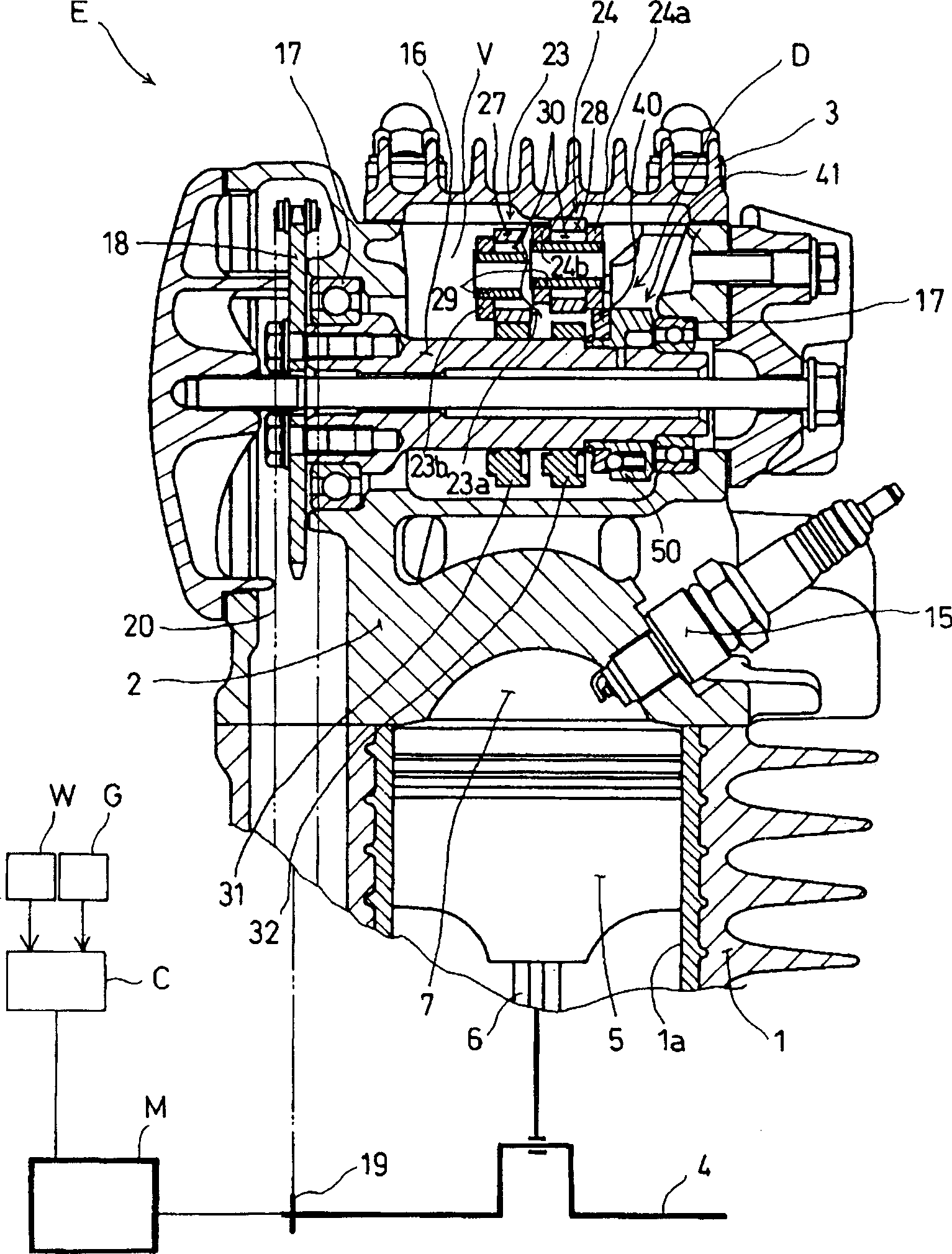 Internal combustion engine starting method and starter