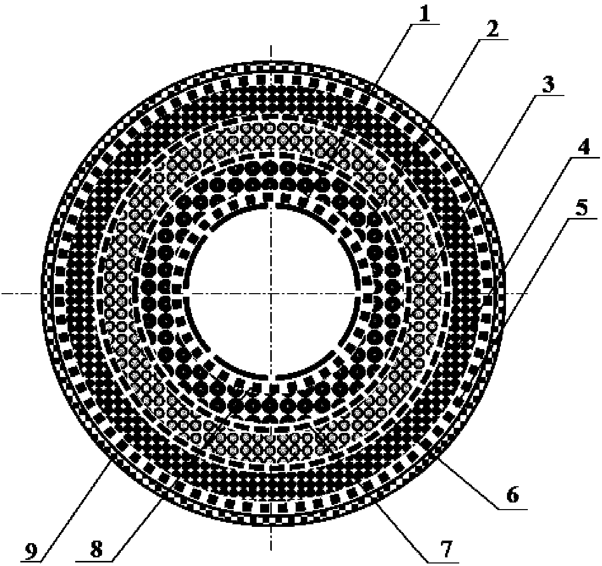 Multi-layer multi-size fraction composite prefilling sieve tube suitable for sand prevention of silty-fine sand