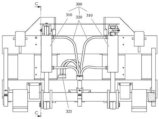 Novel large-tonnage forklift environmental sanitation accessory