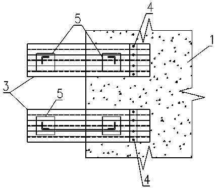 Cantilever-type tower crane foundation structure and construction method thereof