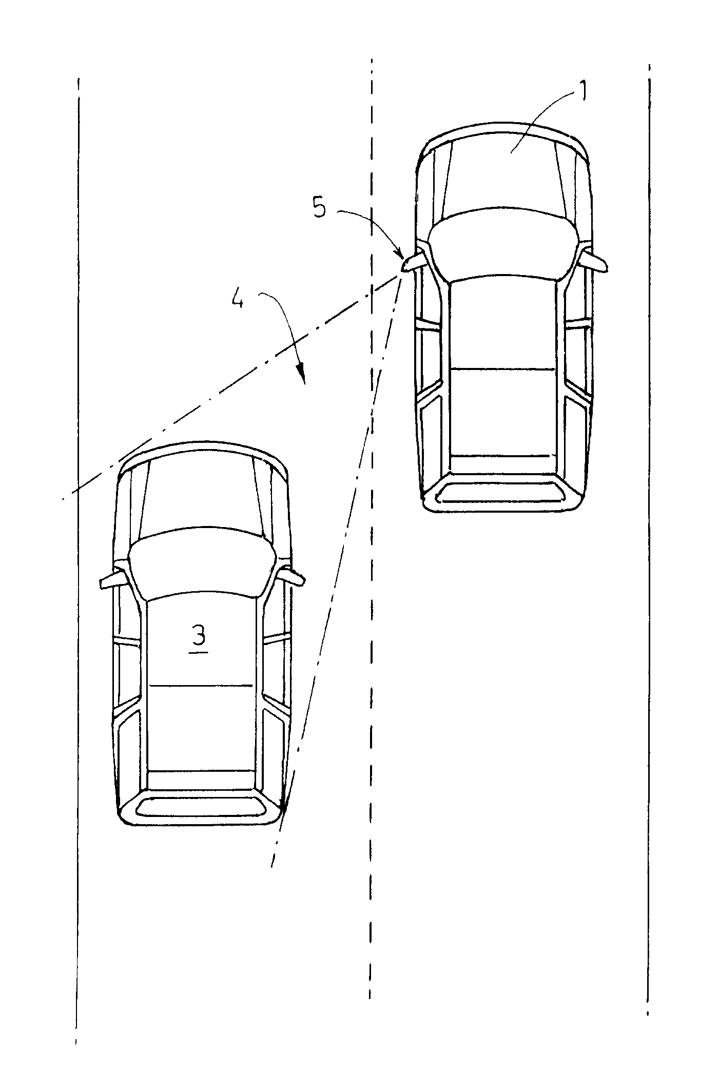 Warning apparatus for a motor vehicle