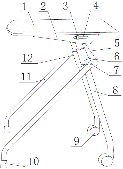 Folding mechanism having storage function and special for meeting room