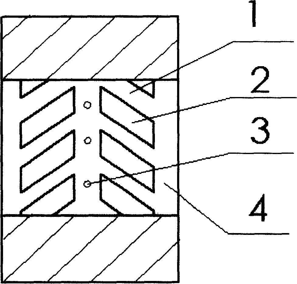 Mixed type helical groove dynamical and static pressure gas composite cylindrical bearing