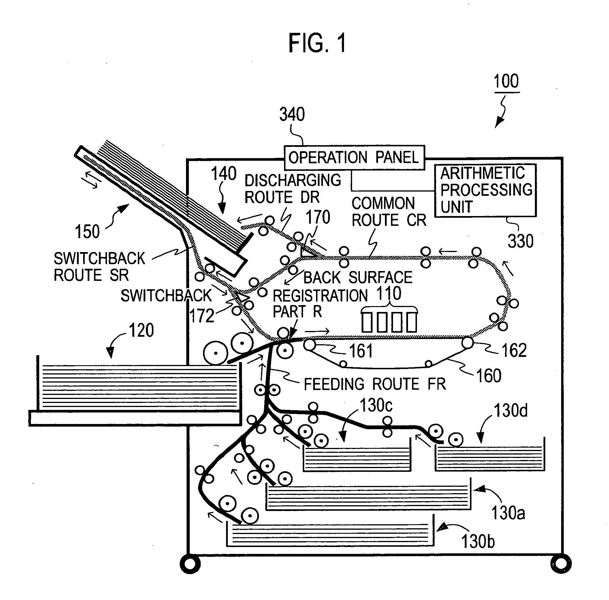 Transfer control mechanism for printer and transfer control method