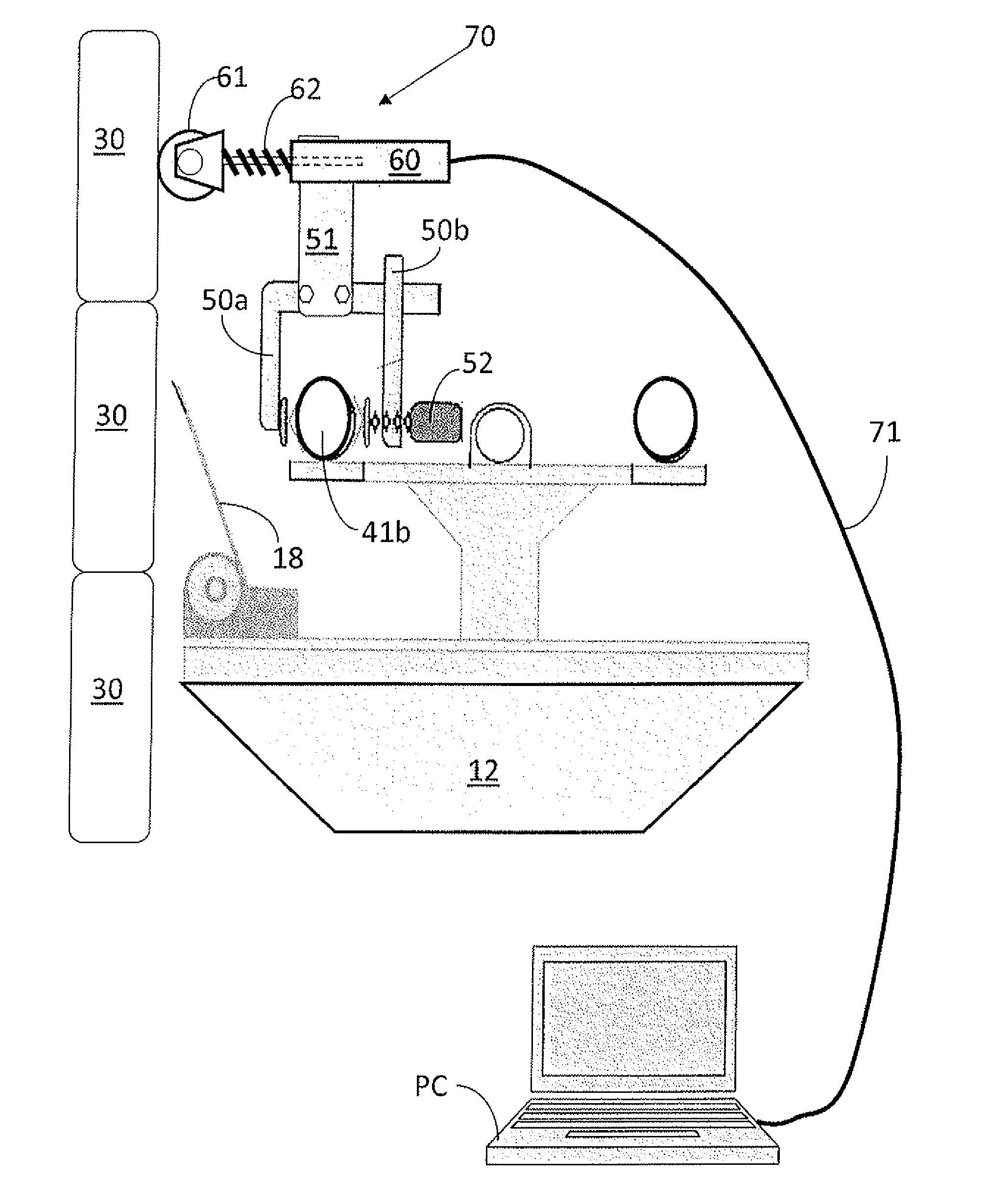 Method and equipment for measuring the filter sectors in disc filters