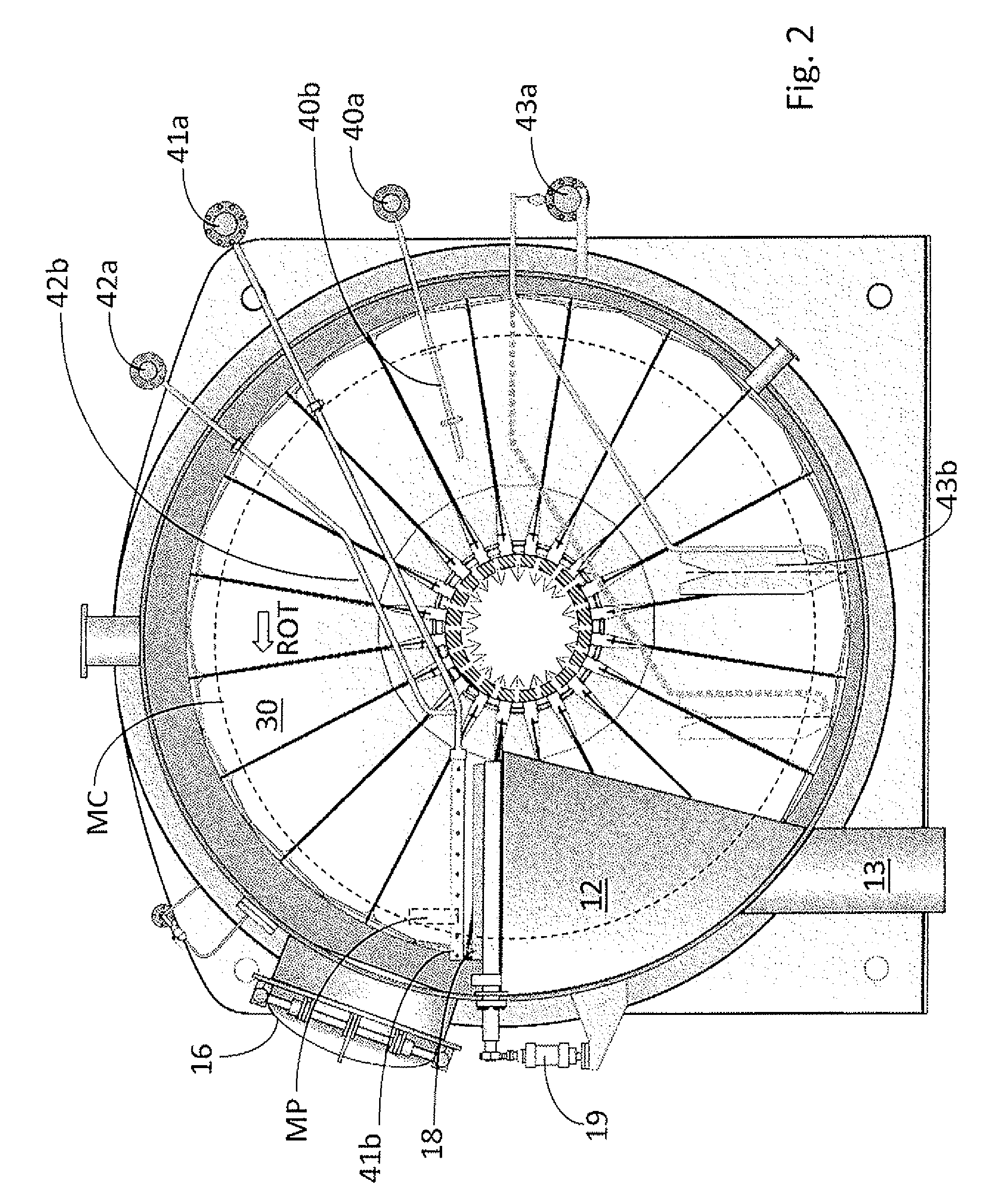 Method and equipment for measuring the filter sectors in disc filters