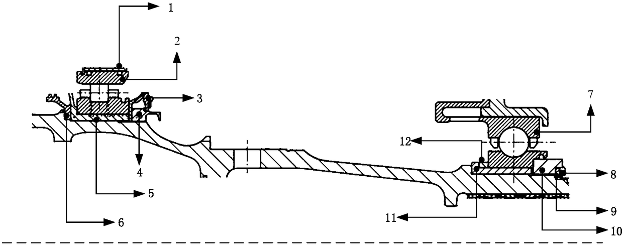 Aircraft engine shaft component supporting stiffness simulator