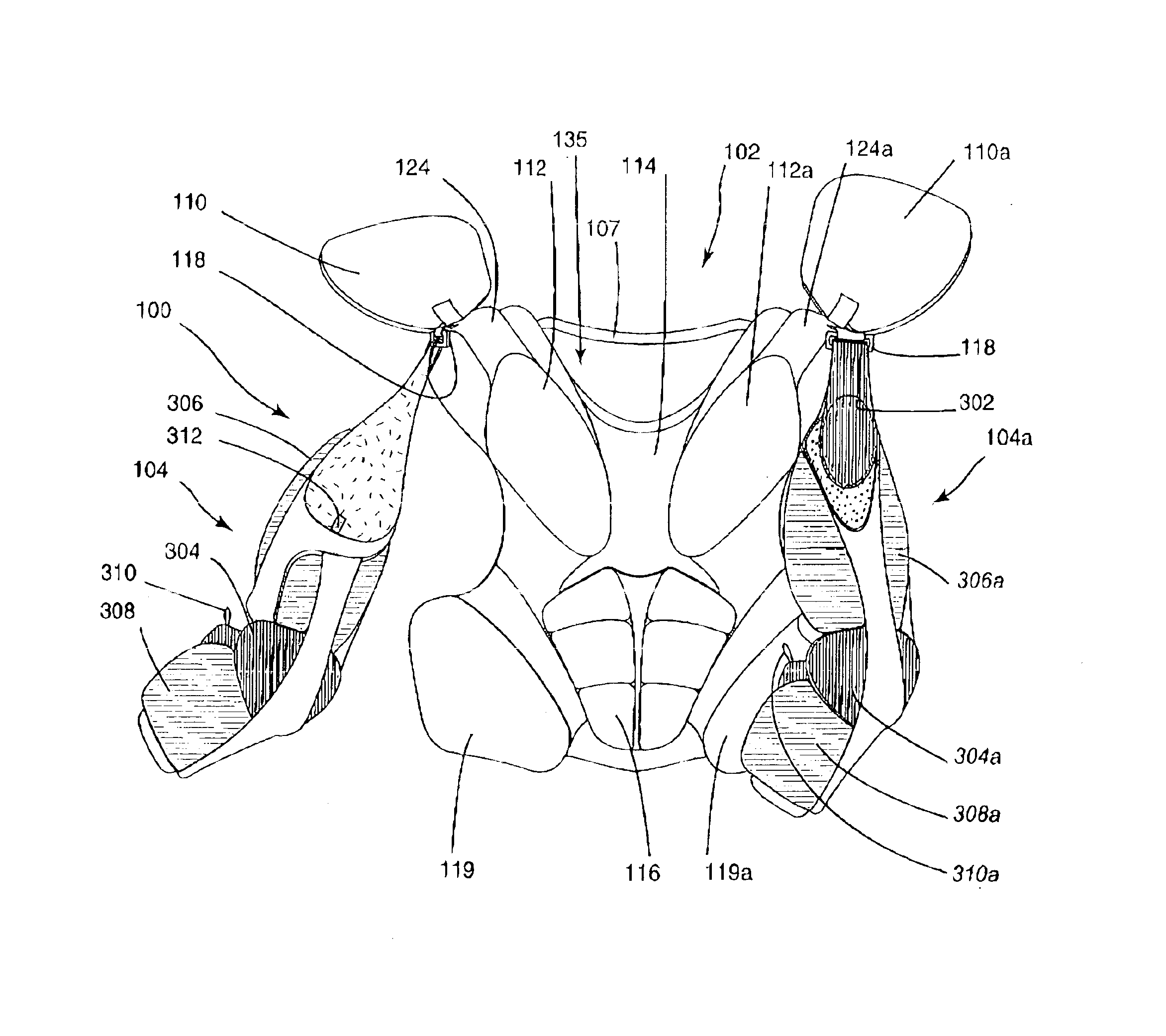 Shoulder pads with integral arm protectors