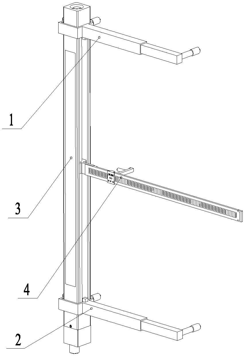 Semi-contact curved surface three-dimensional size measuring device and measuring method thereof