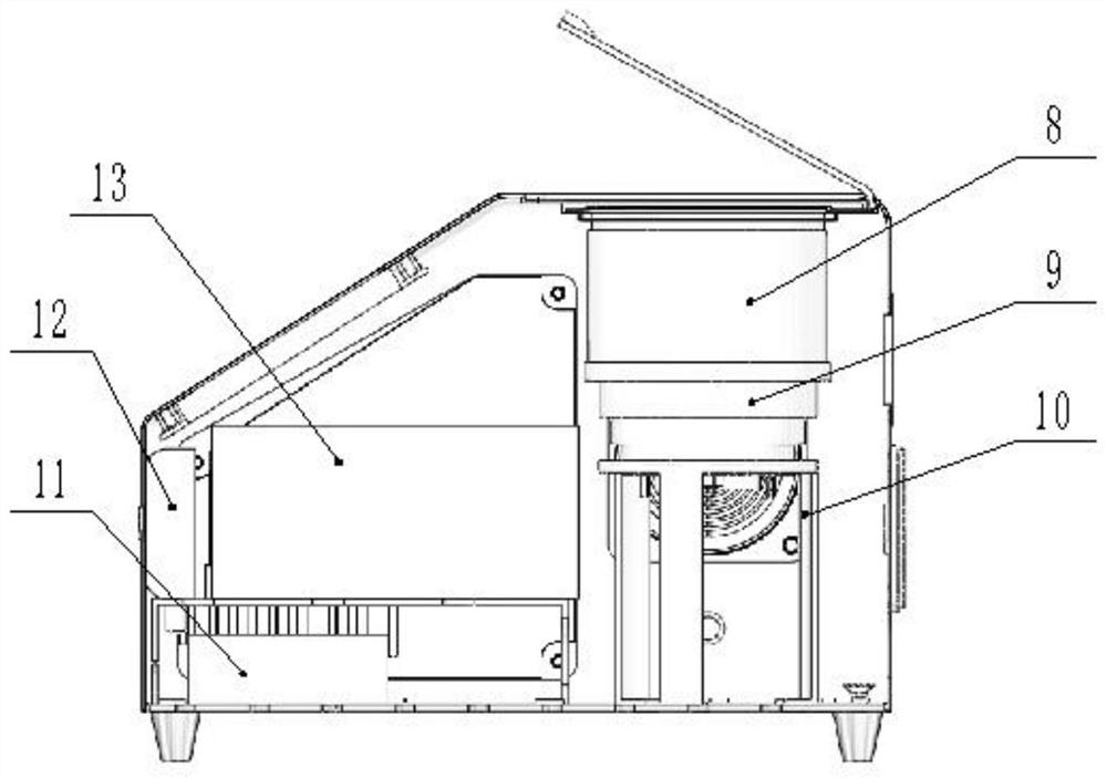 Portable grain quality rapid nondestructive detection and identification device