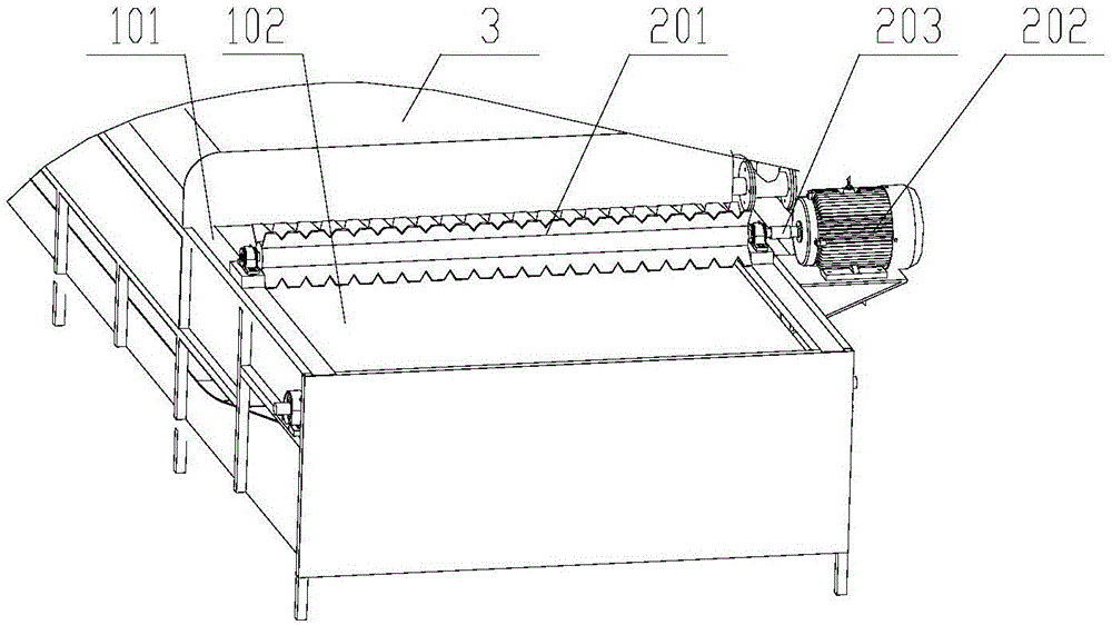 Vegetable drying process line