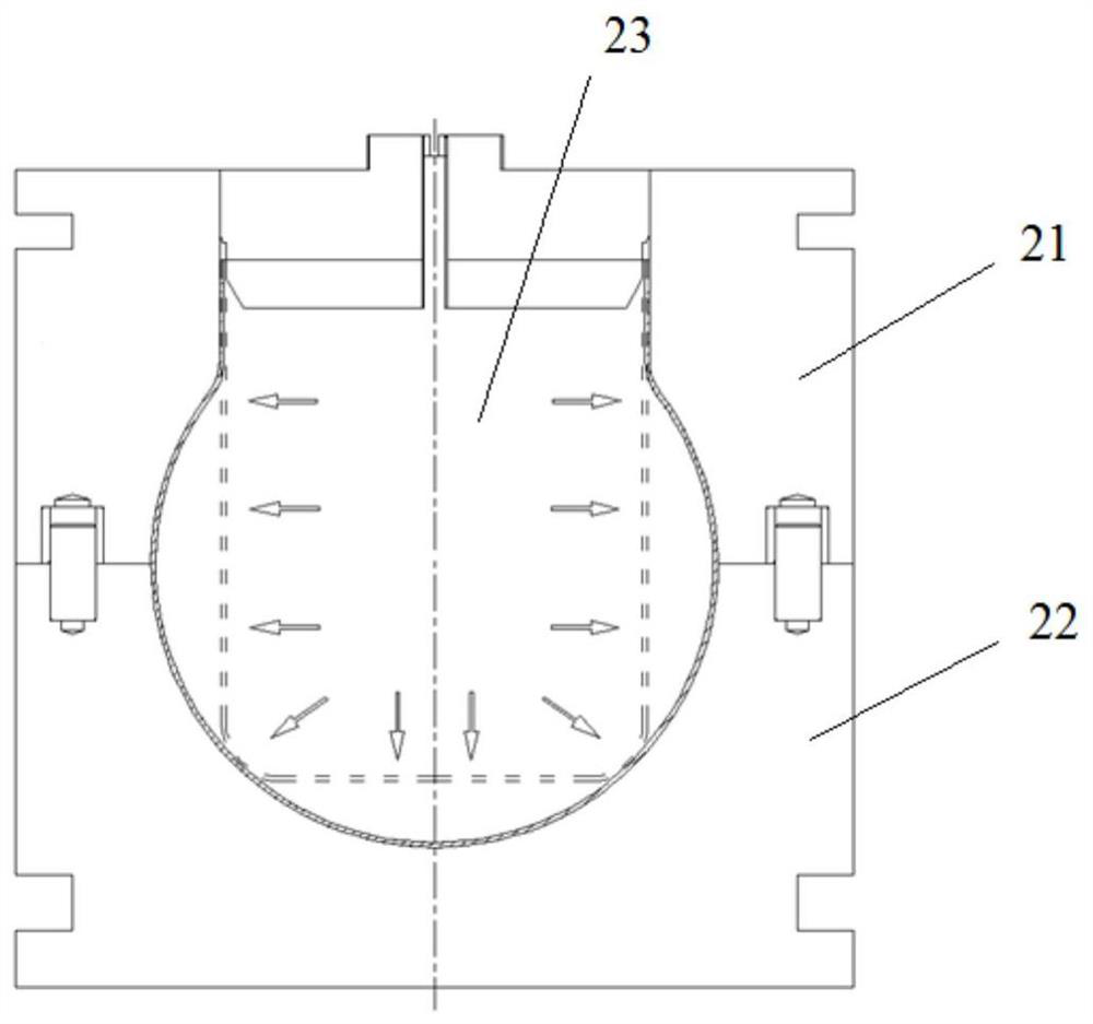 Spherical multi-way part multi-process combined integral forming method and spherical multi-way part