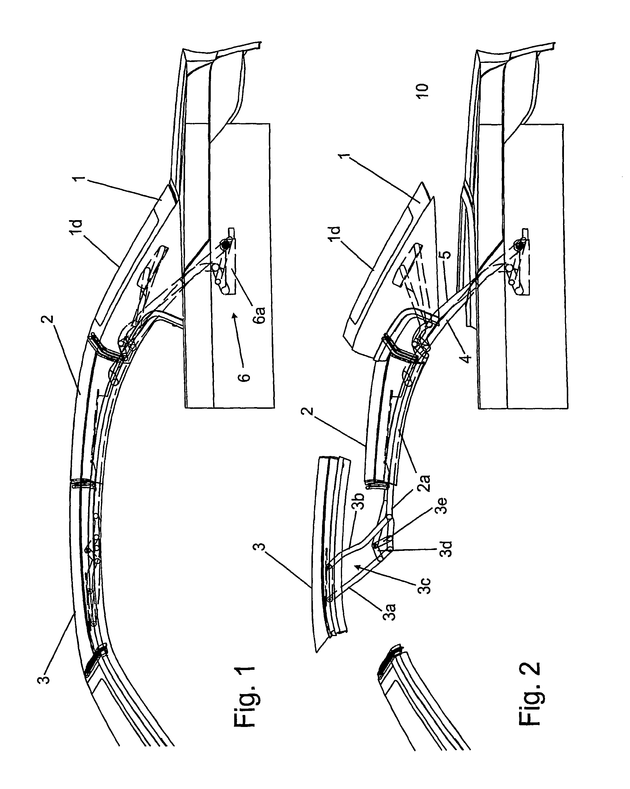 Folding top for a cabriolet vehicle