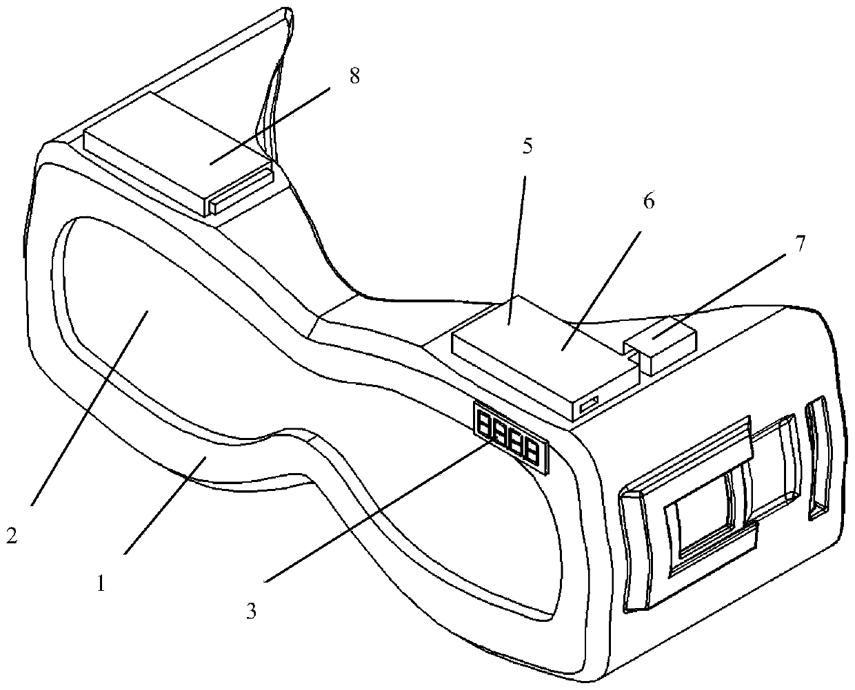 Medical temperature measurement goggle and body temperature monitoring system