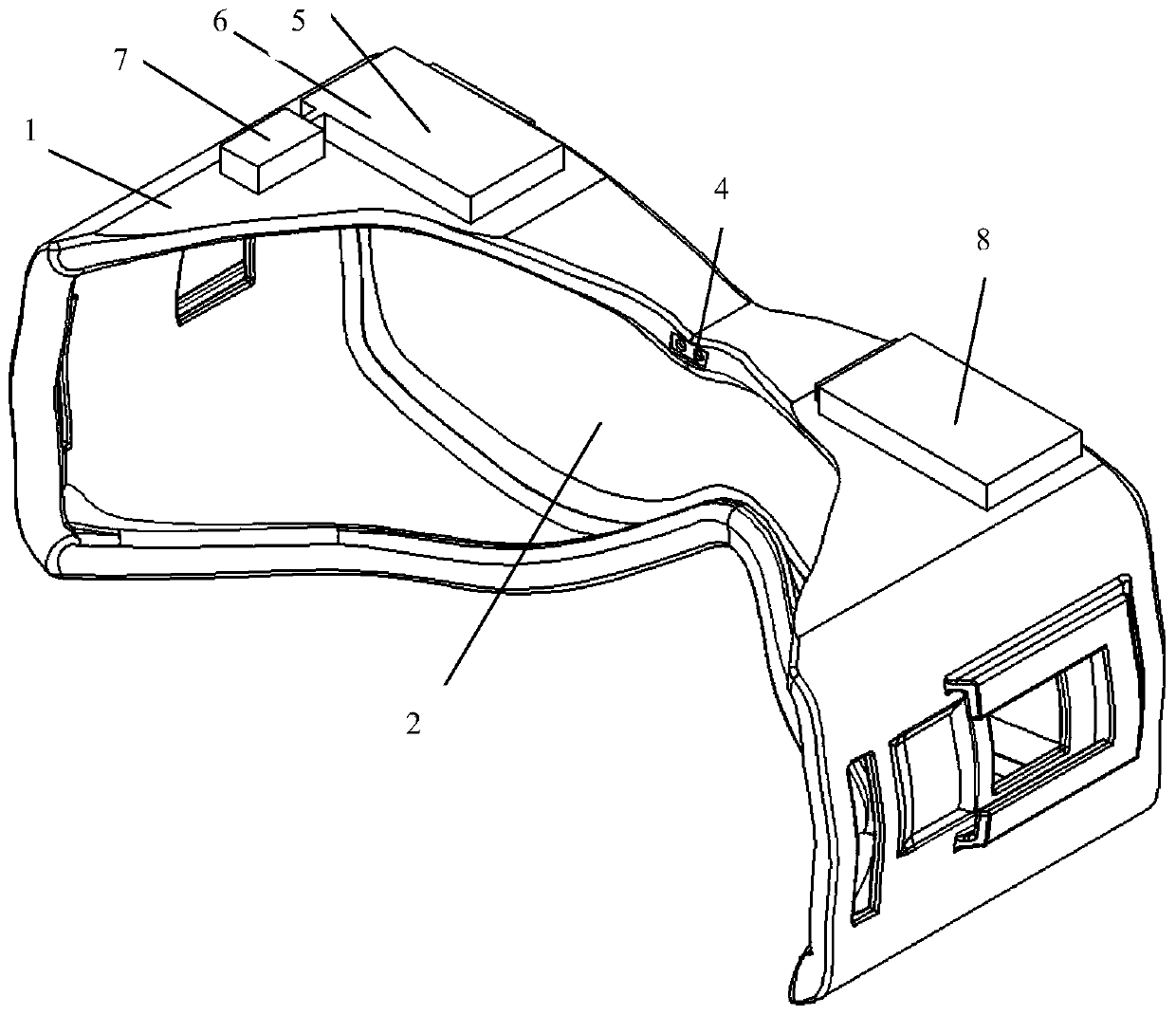 Medical temperature measurement goggle and body temperature monitoring system