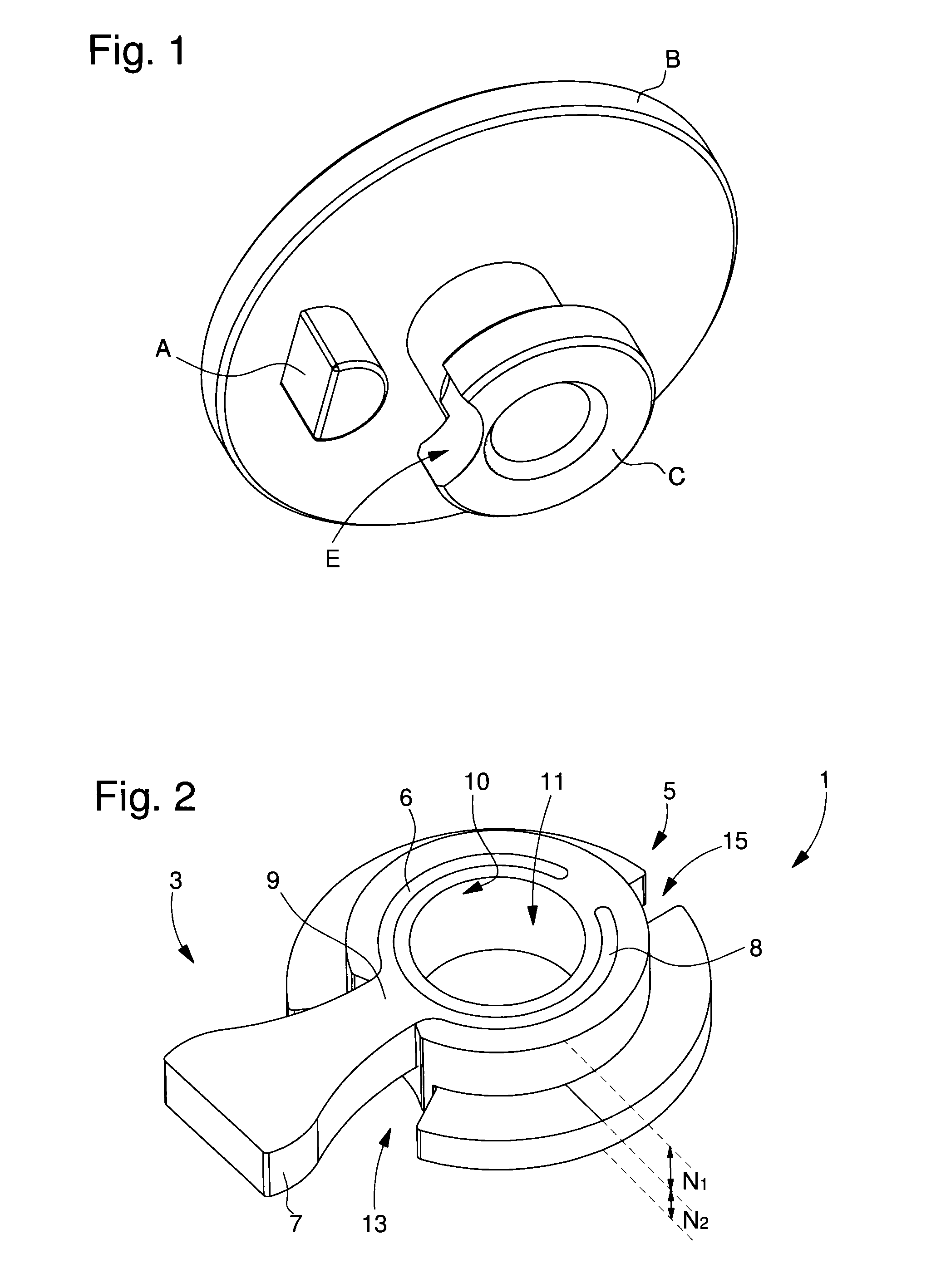 One-piece composite impulse pin-safety roller component