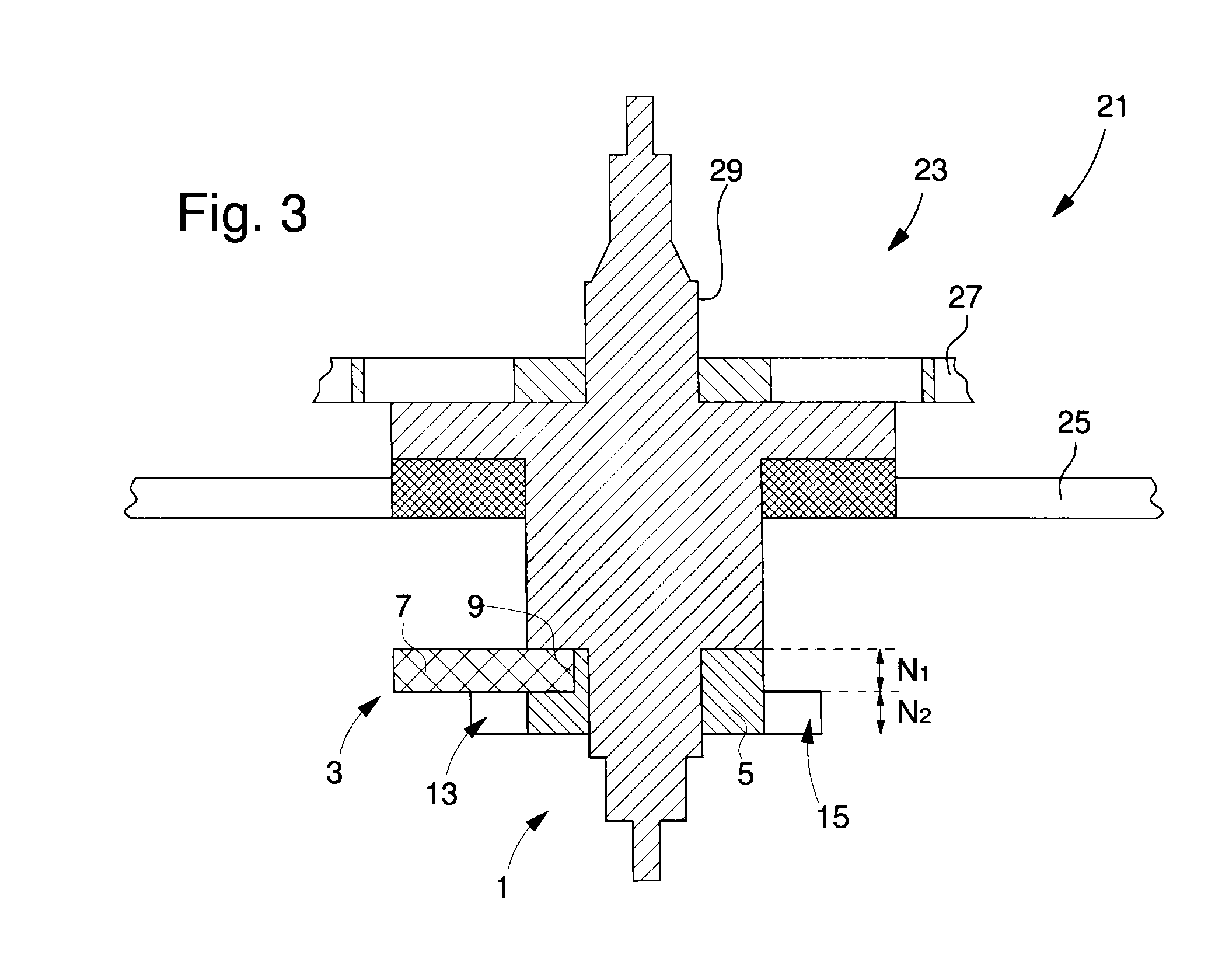 One-piece composite impulse pin-safety roller component