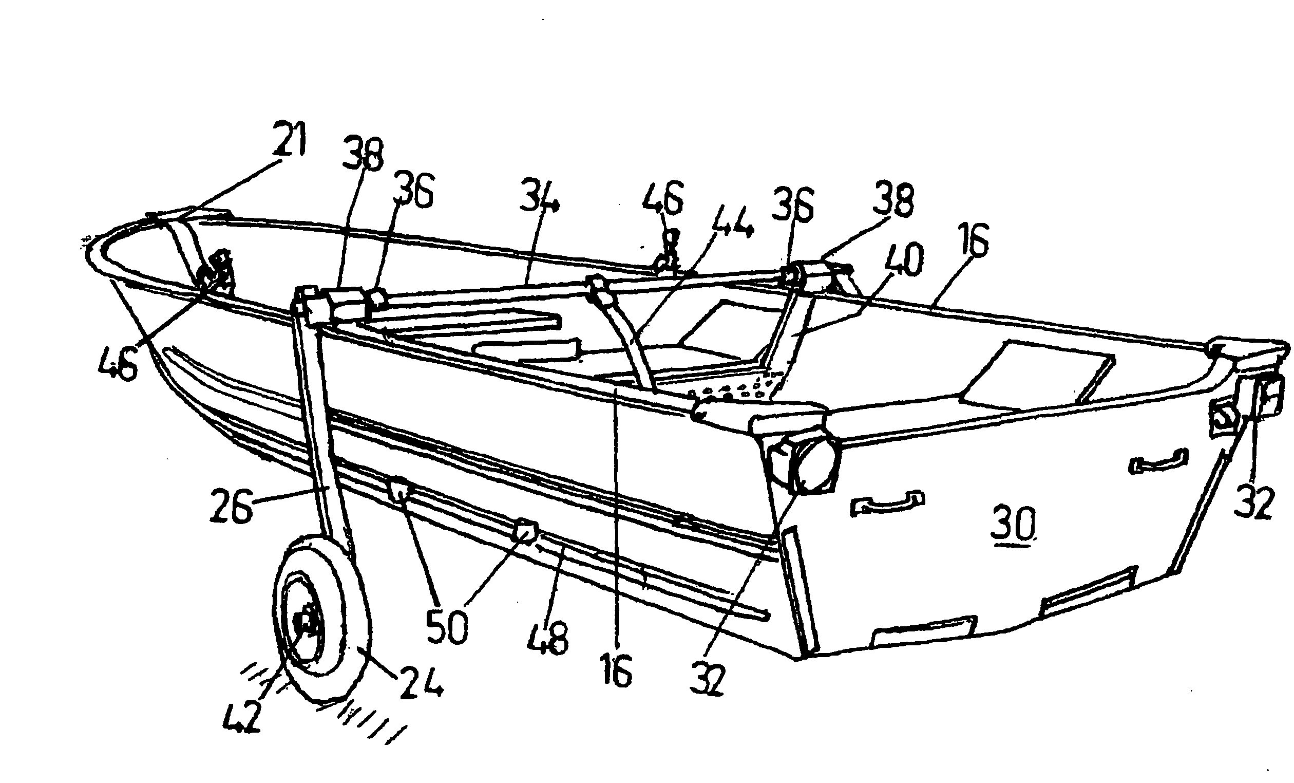 Amphibious boats, canoes and kayaks