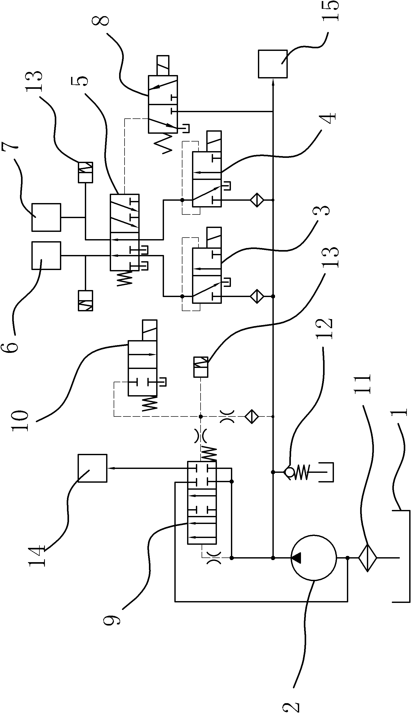 Clutch hydraulic control device of double-clutch automatic transmission