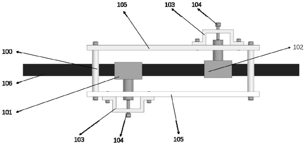 Slit adjusting and positioning device for prestressed high-pressure die winding and preparation method