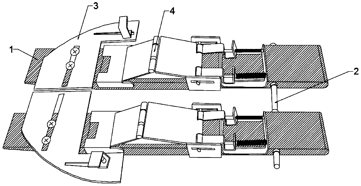 Simple rope-penetrating auxiliary device for handbag