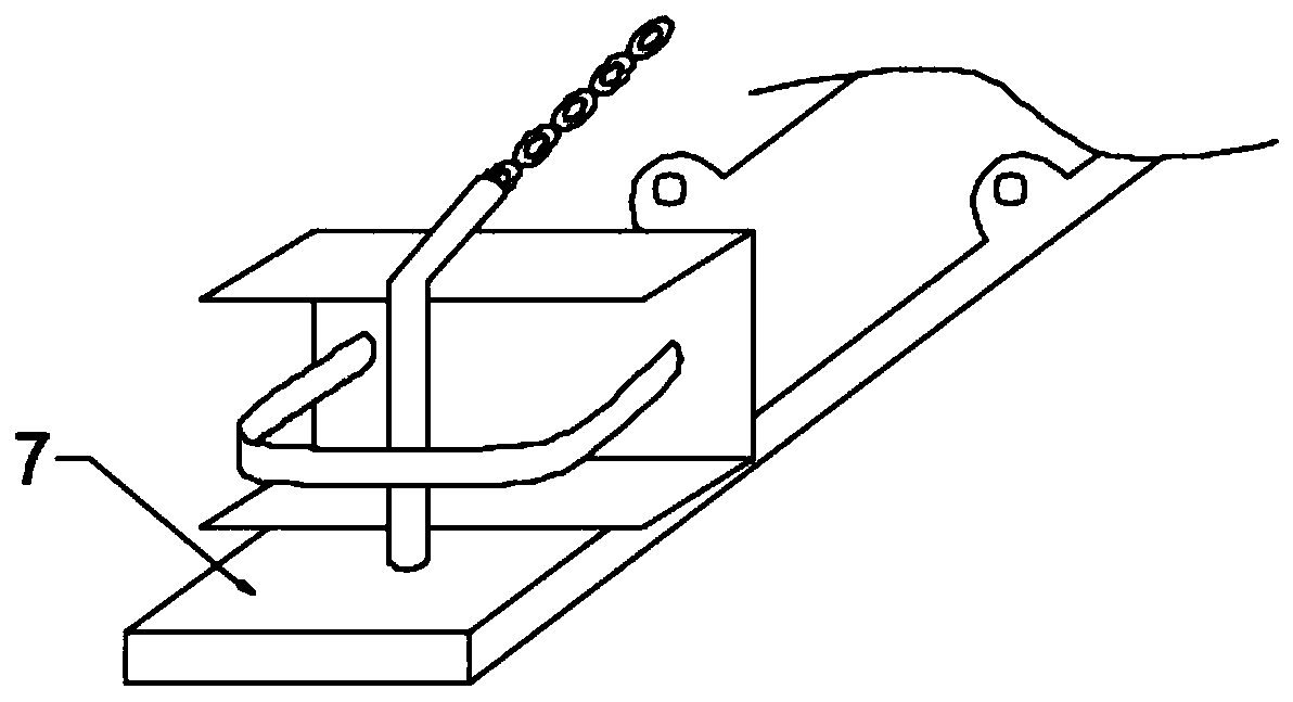 Simple rope-penetrating auxiliary device for handbag