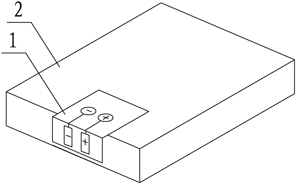 Battery electricity-taking device for mobile phone extension device