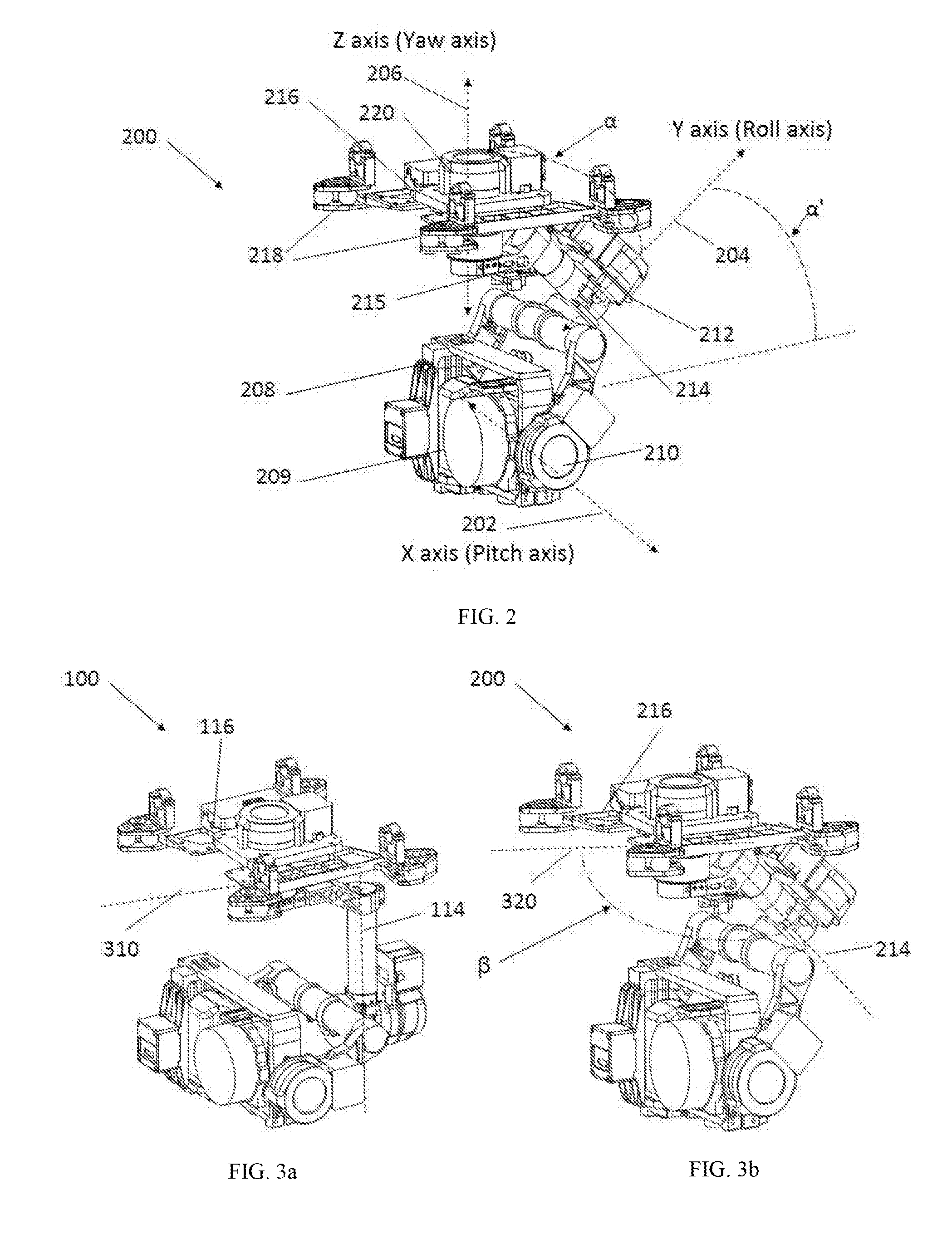 Carrier having non-orthogonal axes