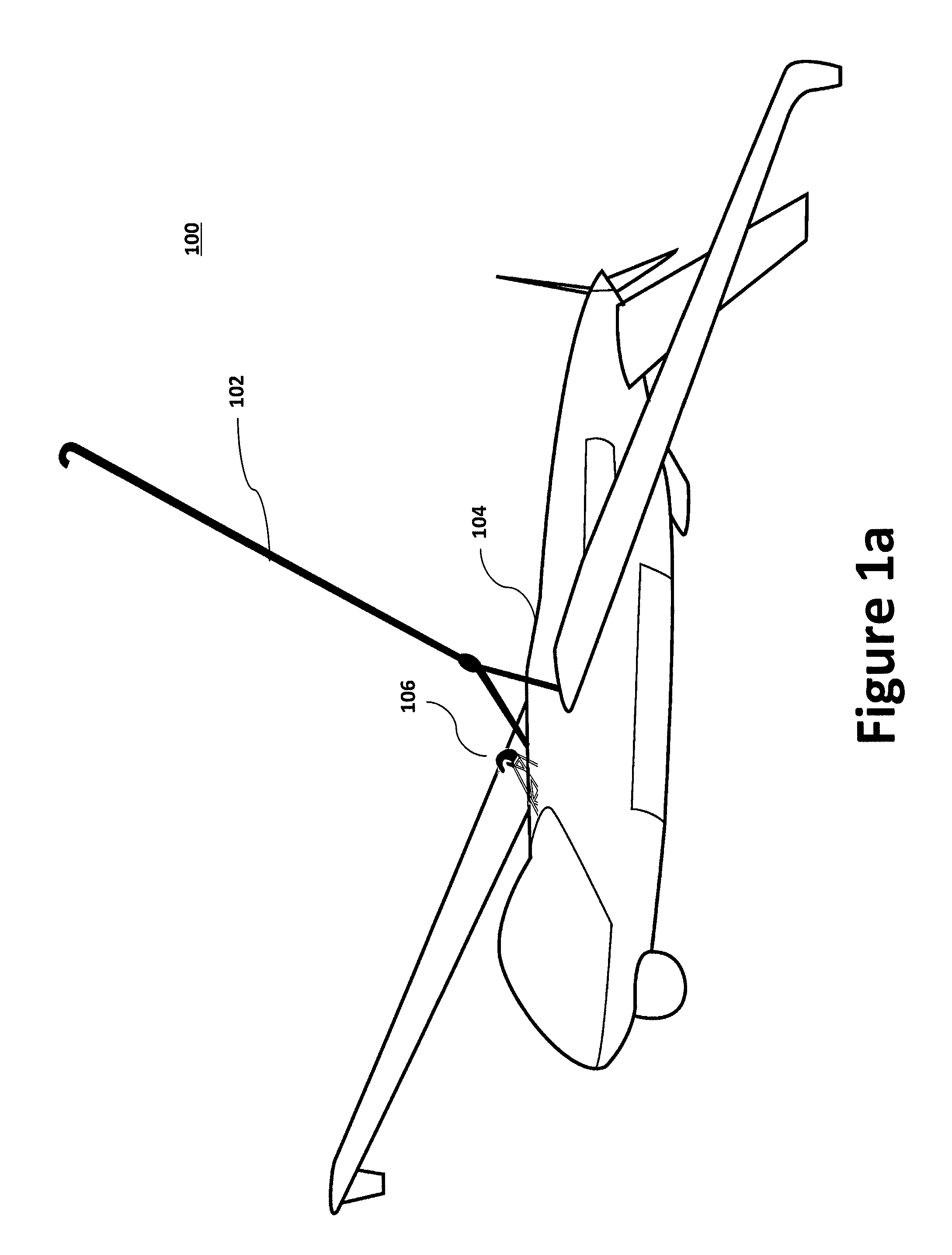 Rail recovery system for aircraft