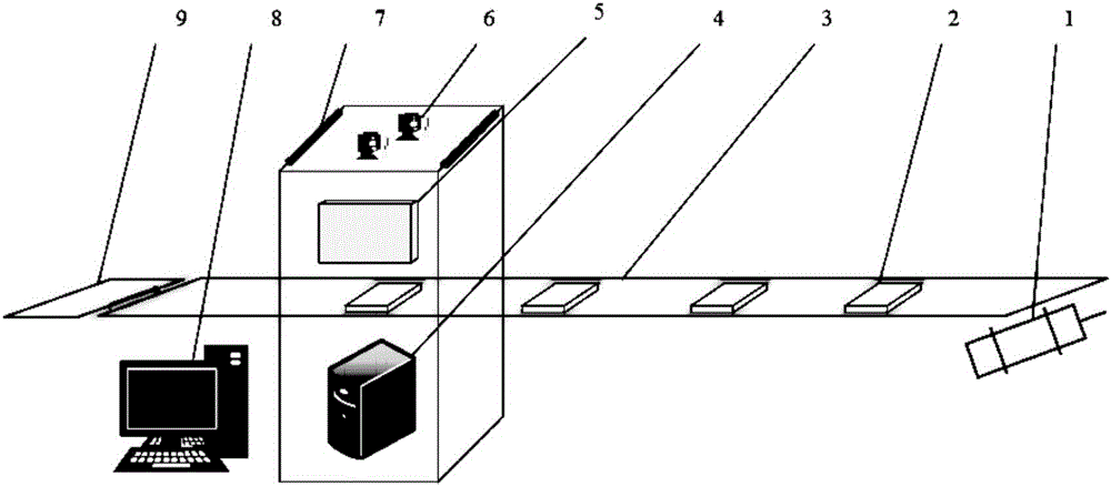 Dynamic optical detection device and detection method for laptop keyboards