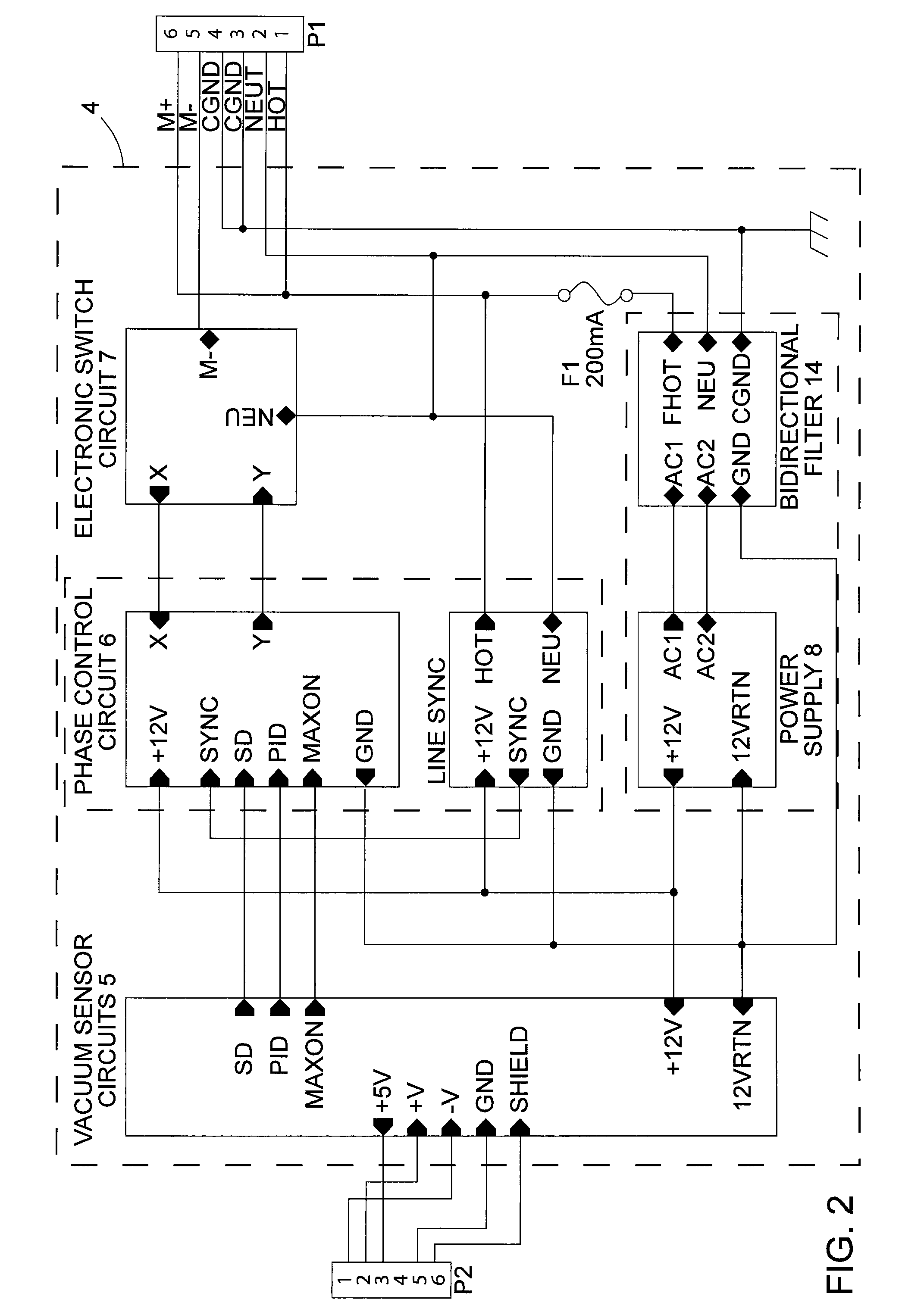 Method and apparatus for producing a constant air flow from a blower by sensing blower housing vacuum