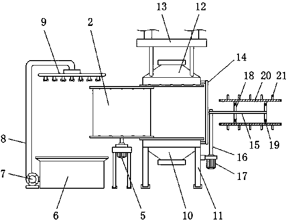 Auto-cleaning exhaust gas filtering device