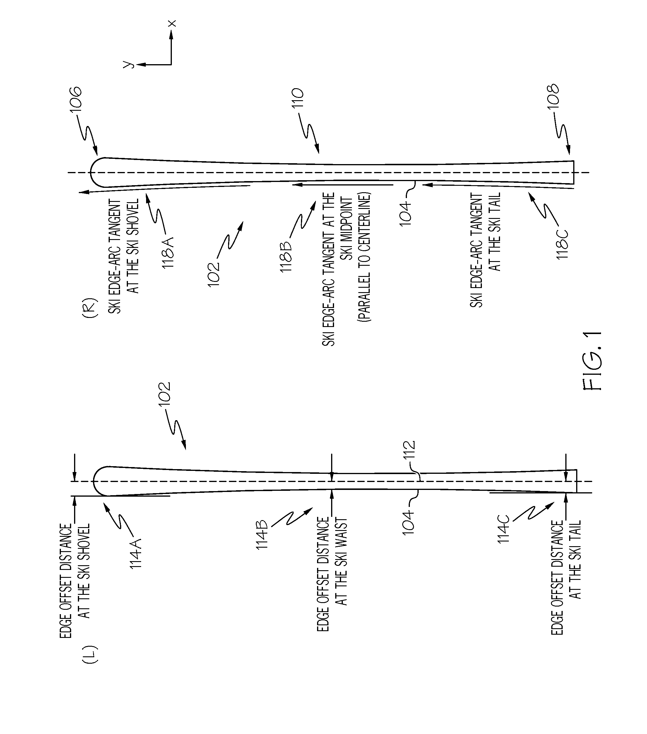 Dry-land alpine skis