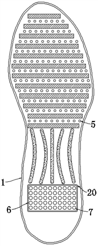 Anti-skidding soles suitable for old people