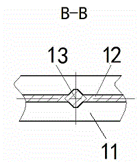 A battery technology pole plate connection structure