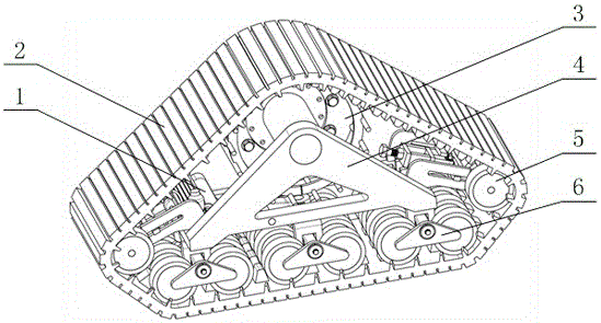 Modular rubber track wheels