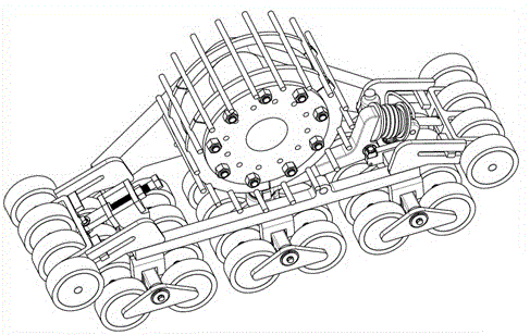 Modular rubber track wheels