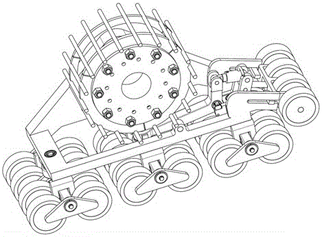 Modular rubber track wheels