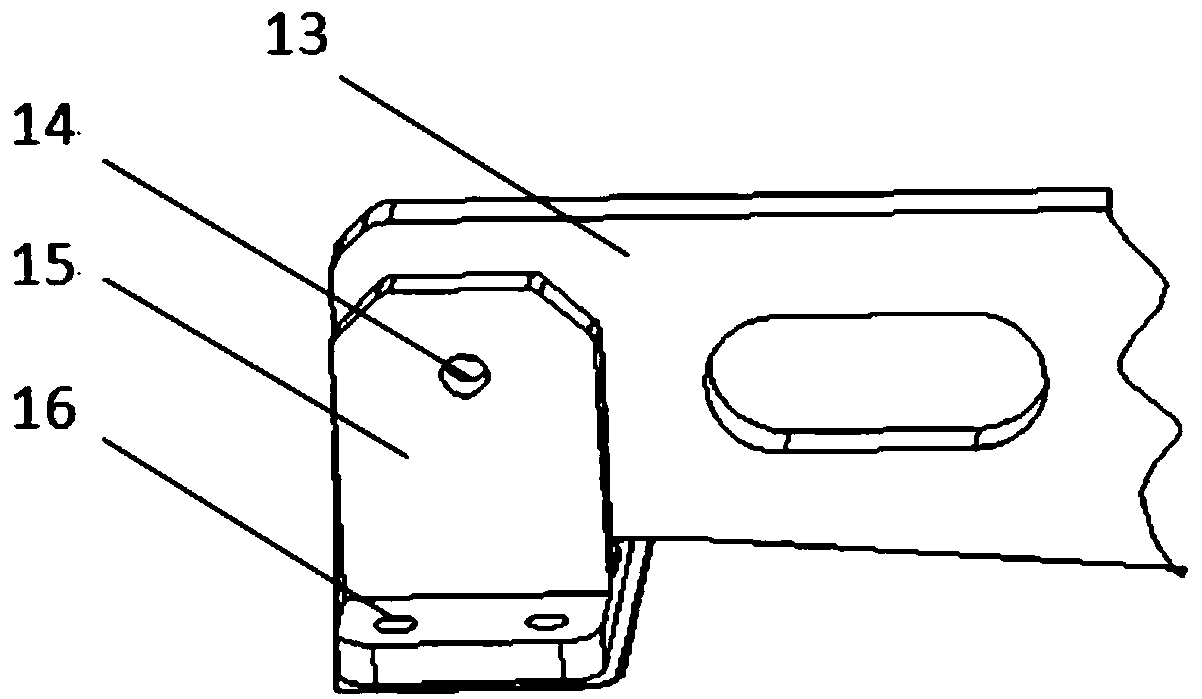 Detachable and adjustable long truss clamping and positioning device and positioning method