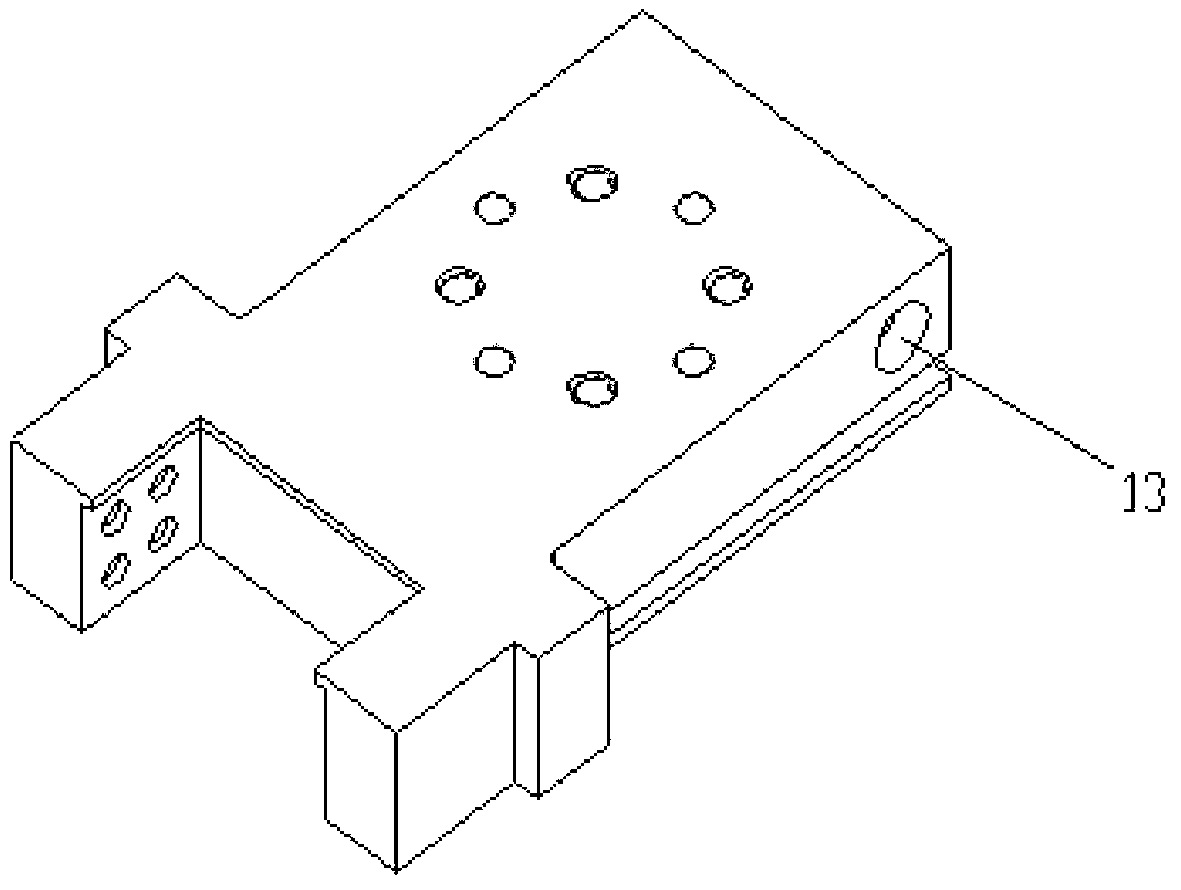 General T-shaped fixture used for die electrode machining