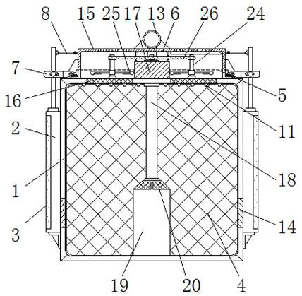 Building fresh air exhaust pipeline temperature self-checking, blocking, fireproof and flame-retardant system