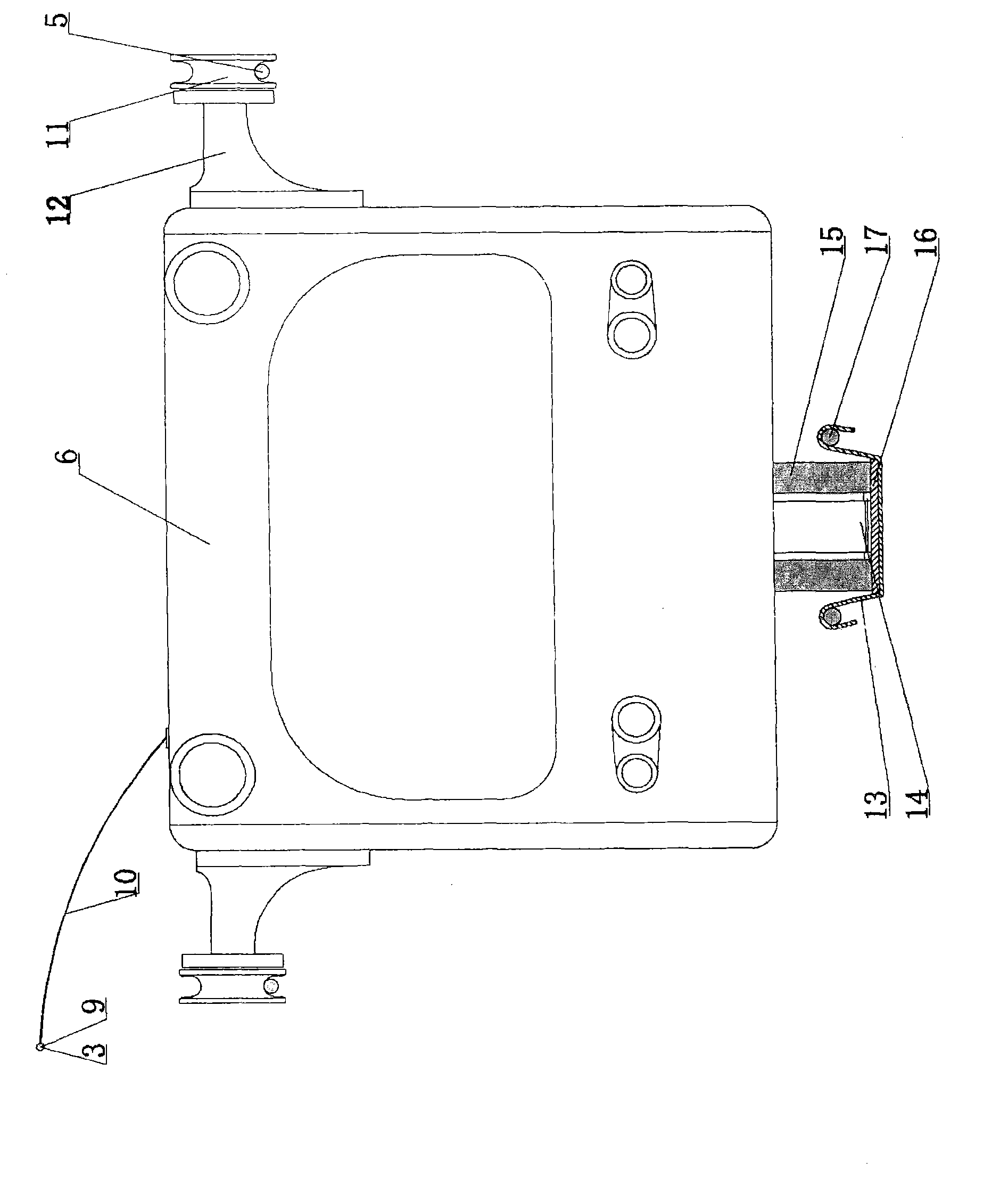 Cable-suspended type rail locomotive