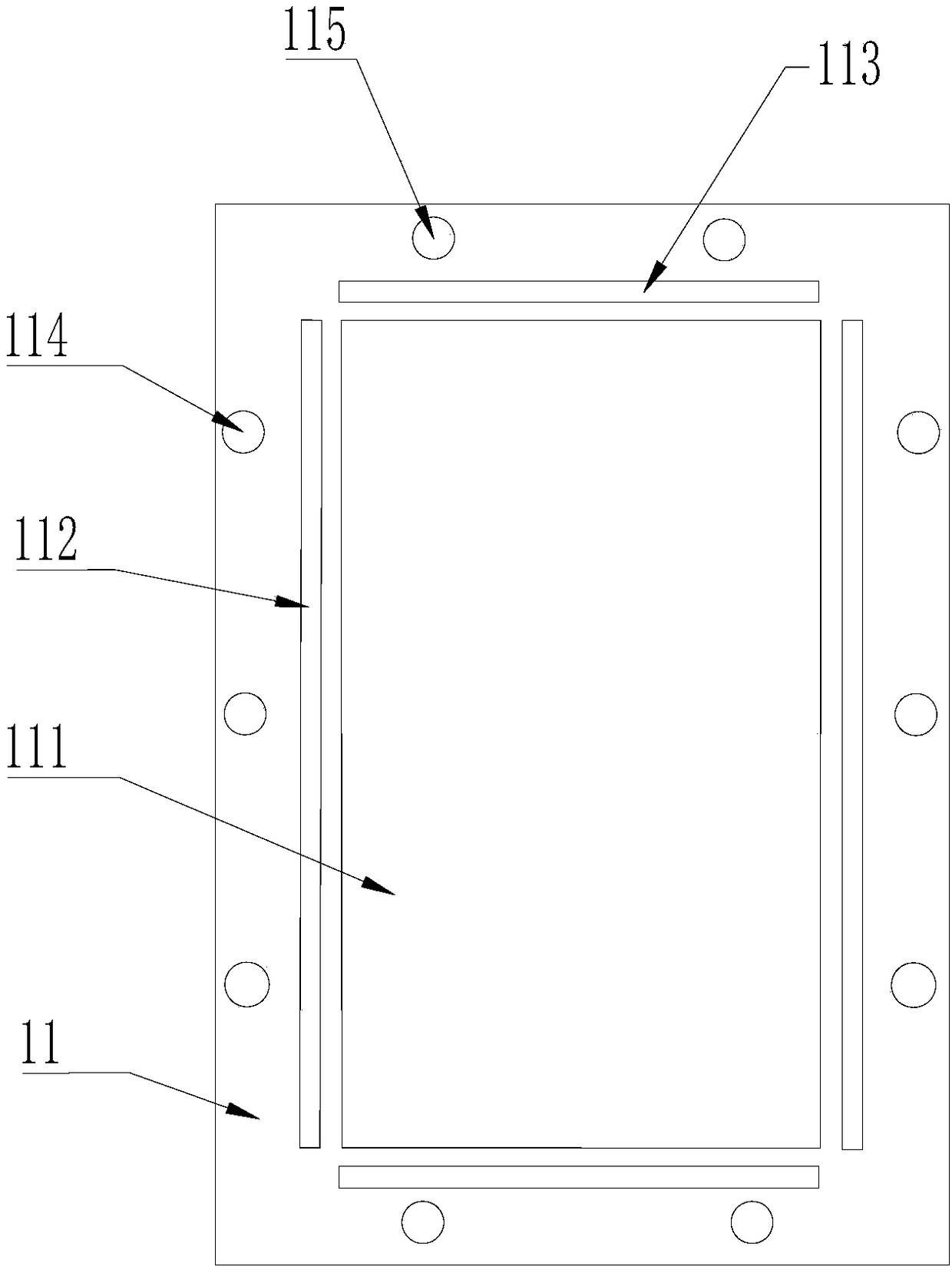 Auxiliary marking tool used for glass base plate grinding workbench