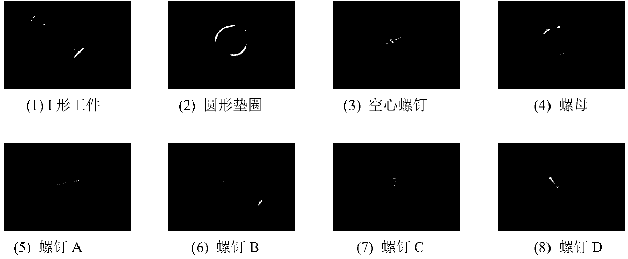 Workpiece recognition method based on geometric shape feature and device thereof