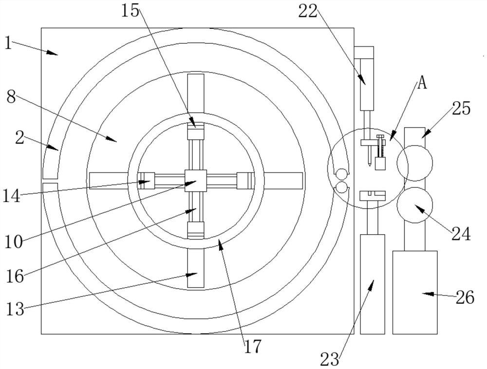 Luggage cloth winding device