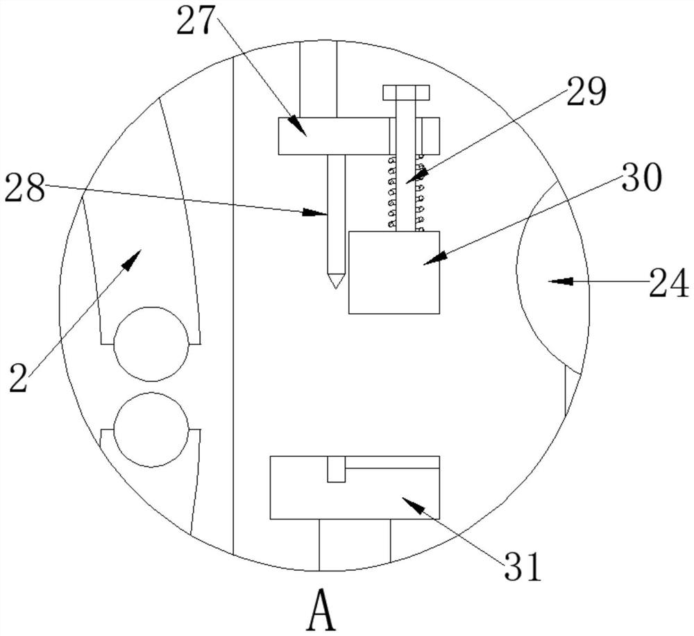 Luggage cloth winding device